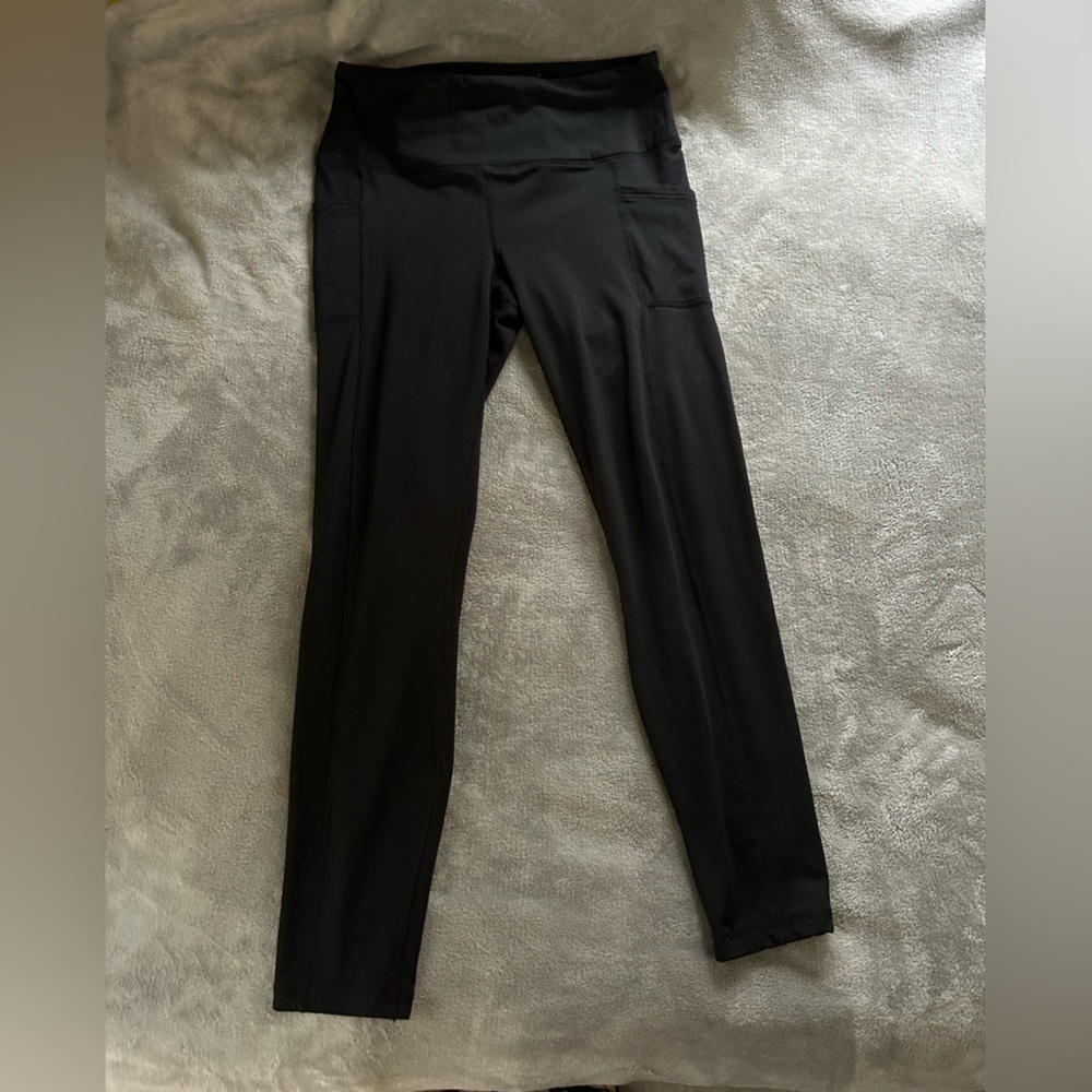 90degrees by reflex, women’s thermal lined black leggings, size Large